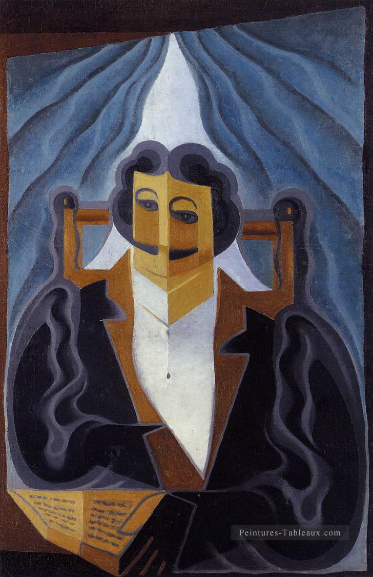 portrait d’un homme 1923 Juan Gris Peintures à l'huile